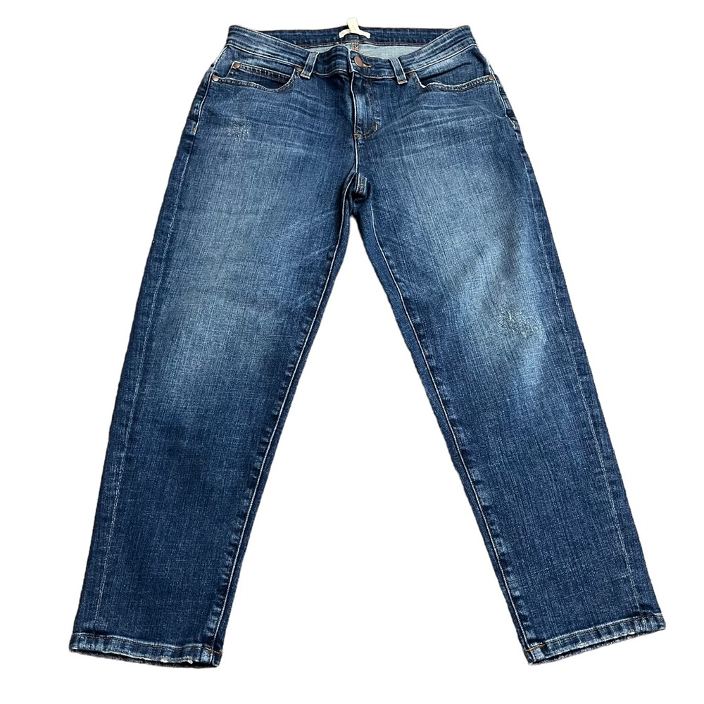 Eileen Fisher Medium Wash Cropped Straight Leg Jeans Size 4 Women